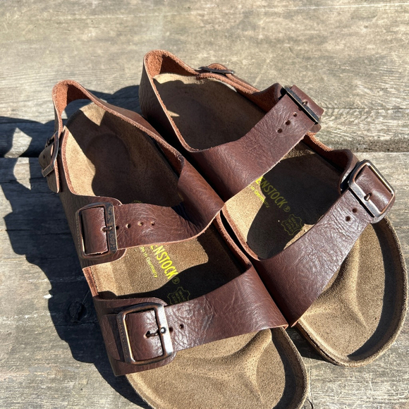 Birkenstock Milano Sandal Cortina Brown Size 45 Medium / Men\'s 12